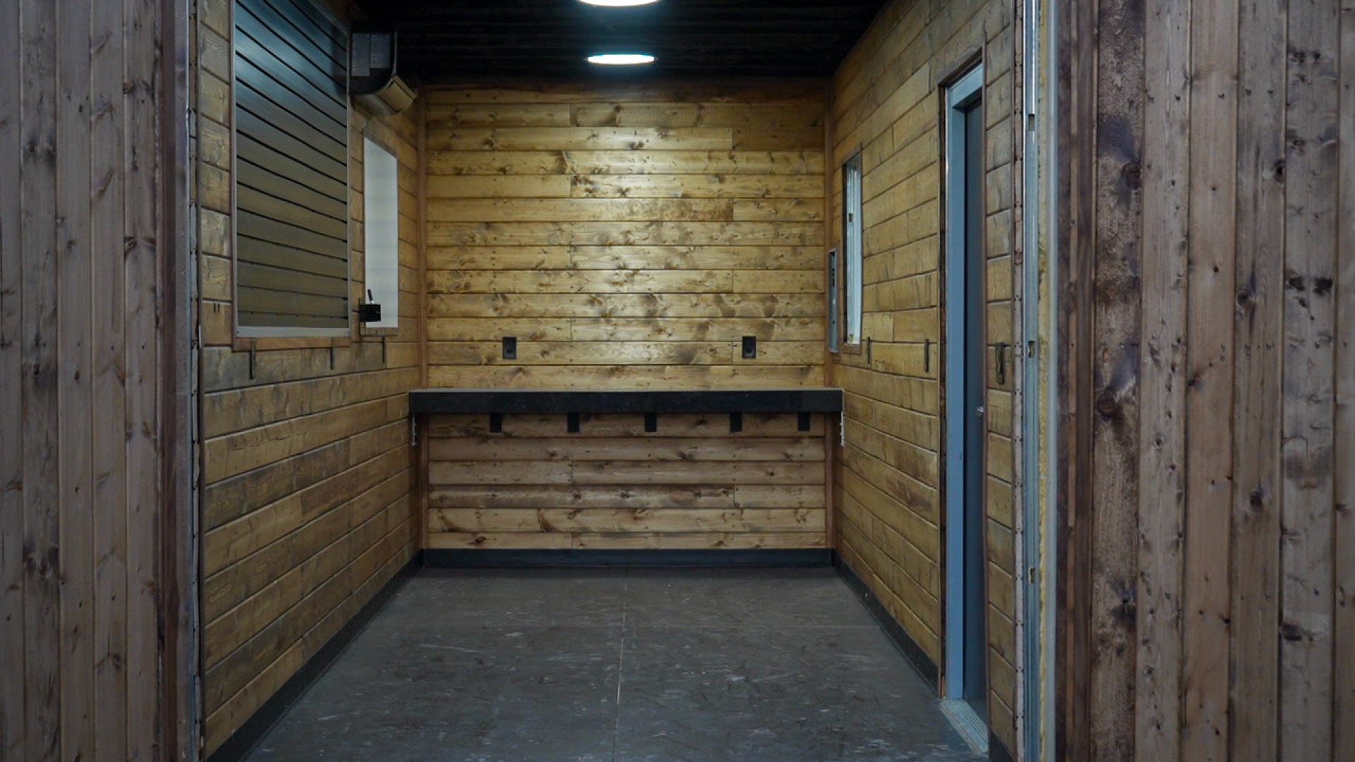 Premium interior finish with closed-cell spray foam insulation