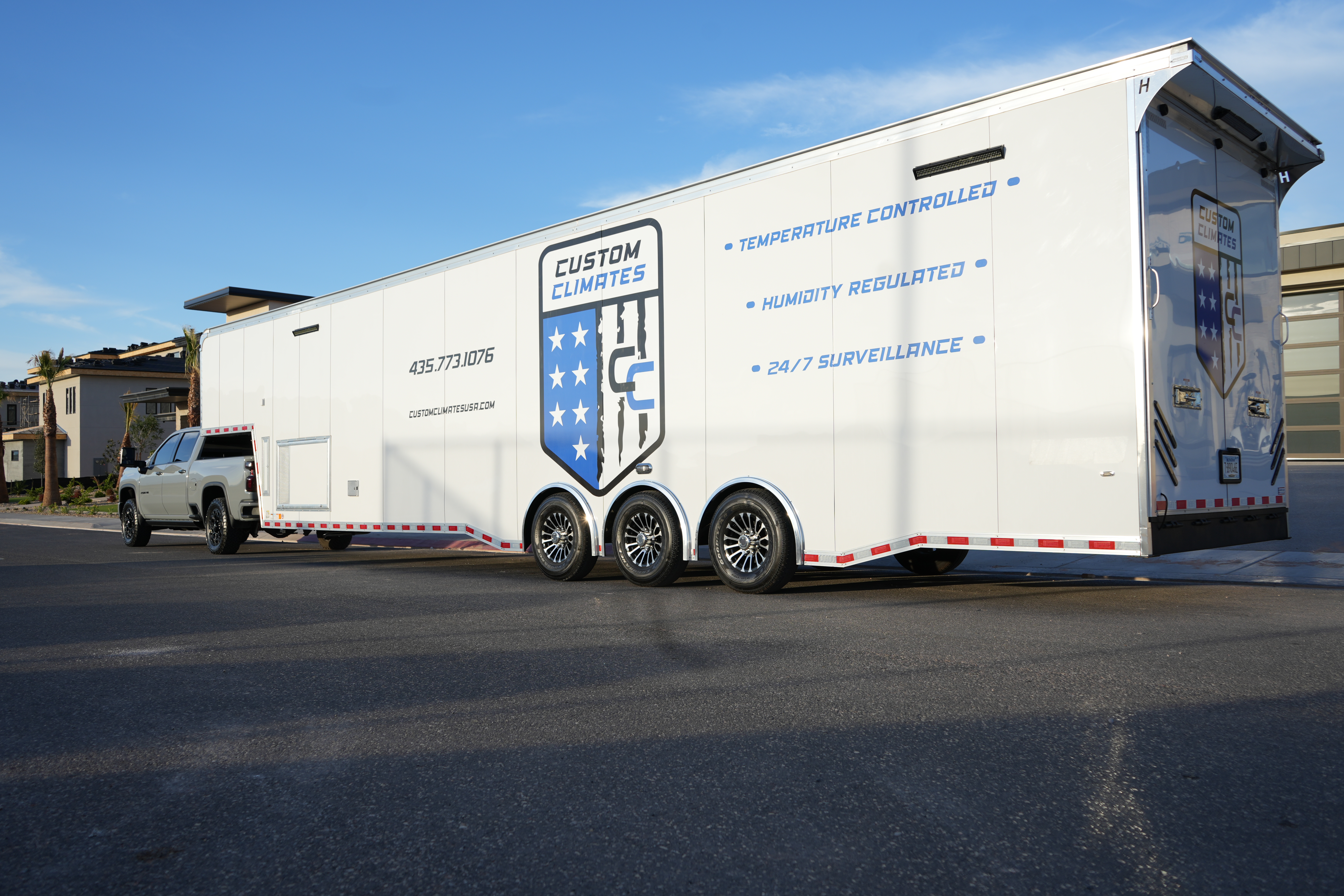 Climate controlled trailer side view